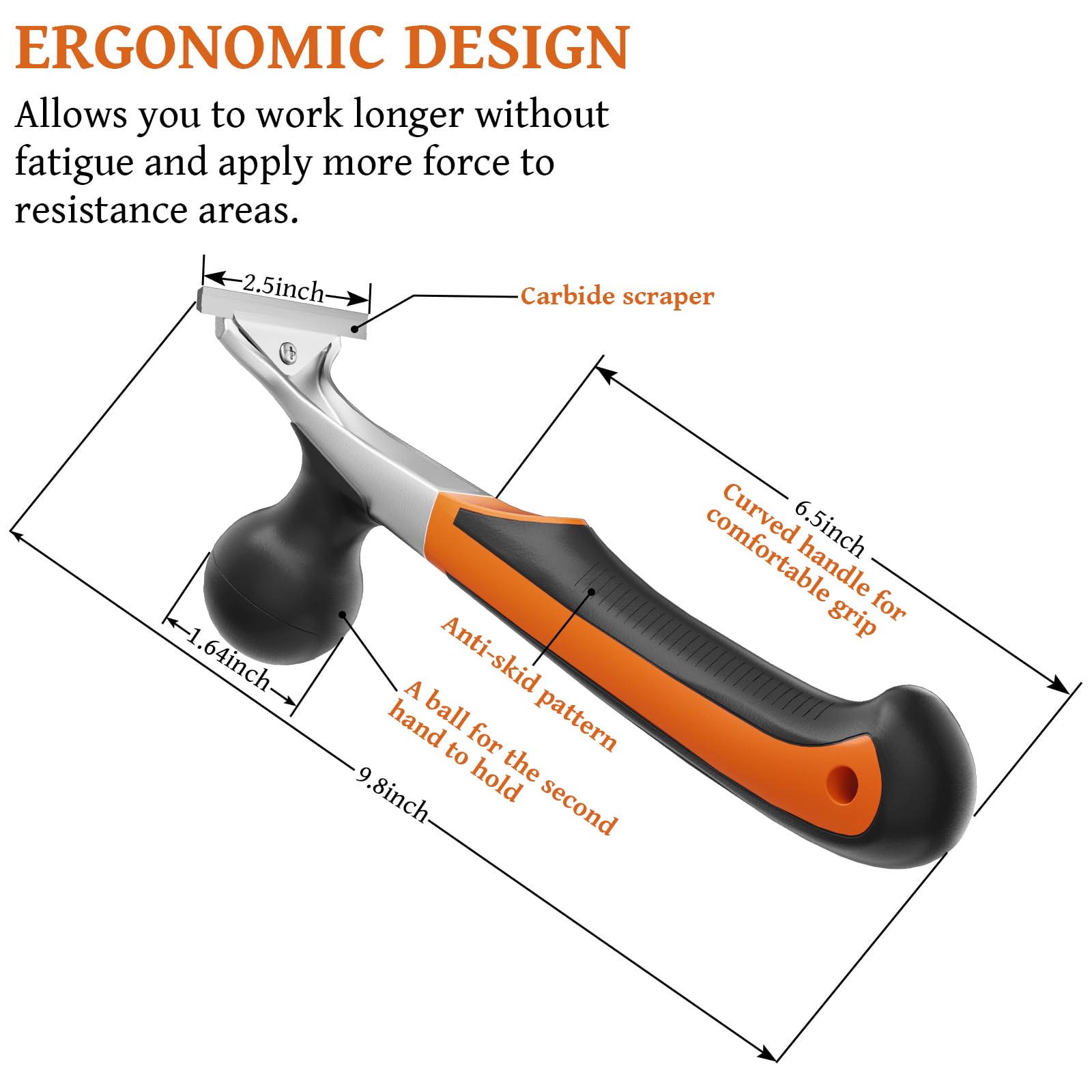 Cosycove scraper features shock-absorbing design for precise control