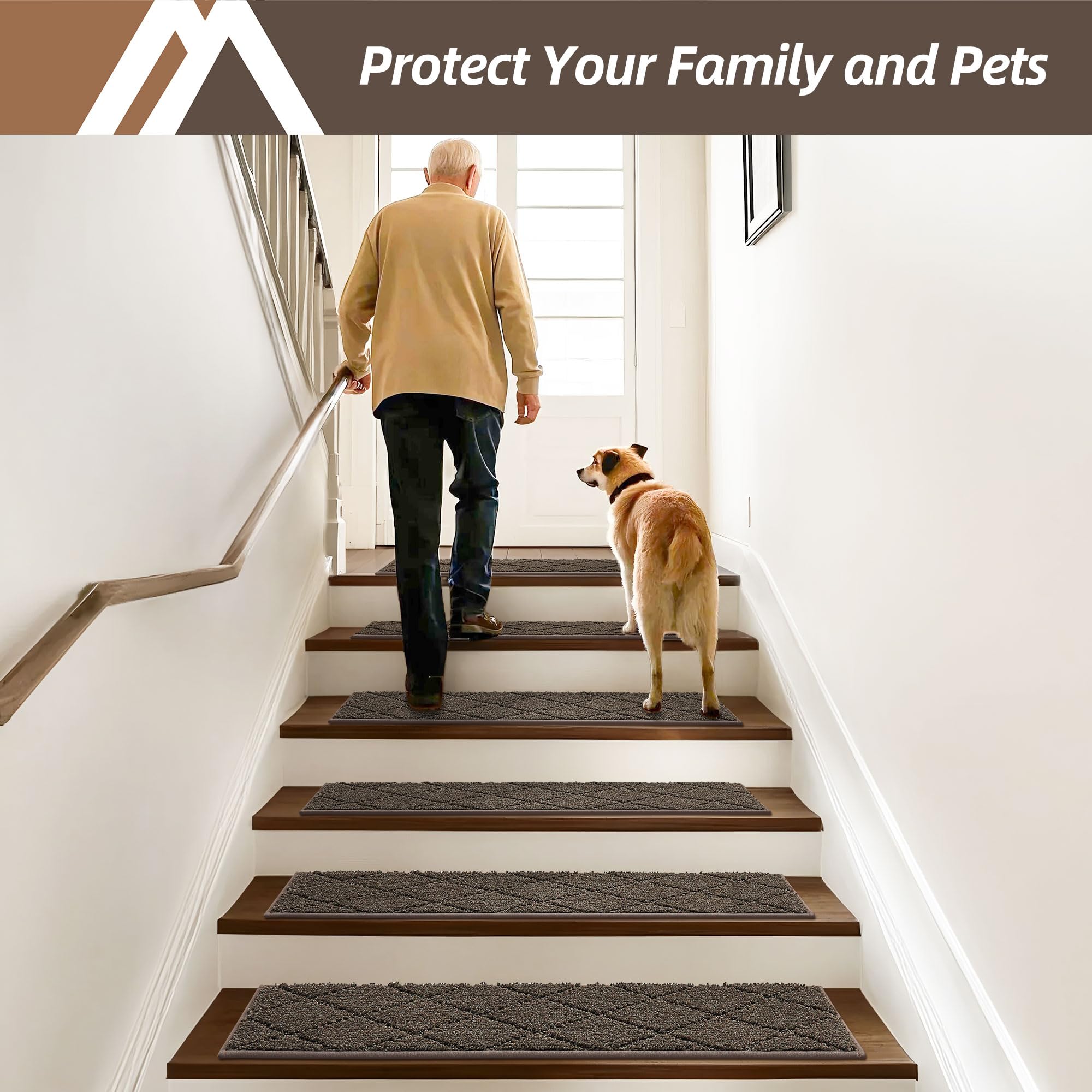 COSY HOMEER edging stair treads dog-friendly feature supports pet safety