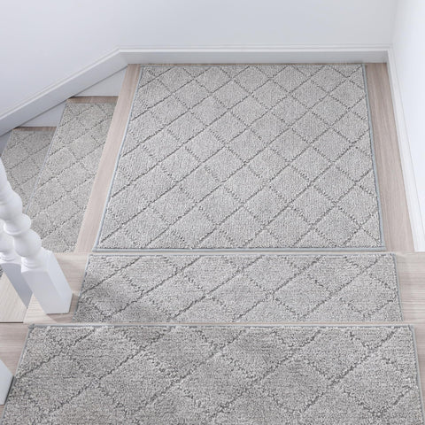COSY HOMEER edging stair treads with non-slip backing secure wooden stairs.