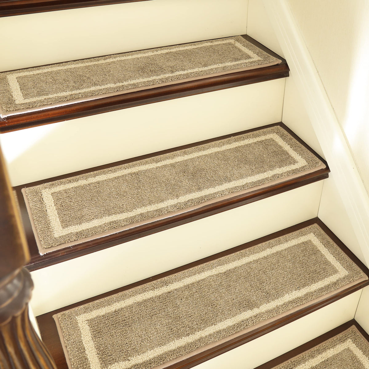 COSY HOMEER Soft Stair Treads on wood stairs for secure footing