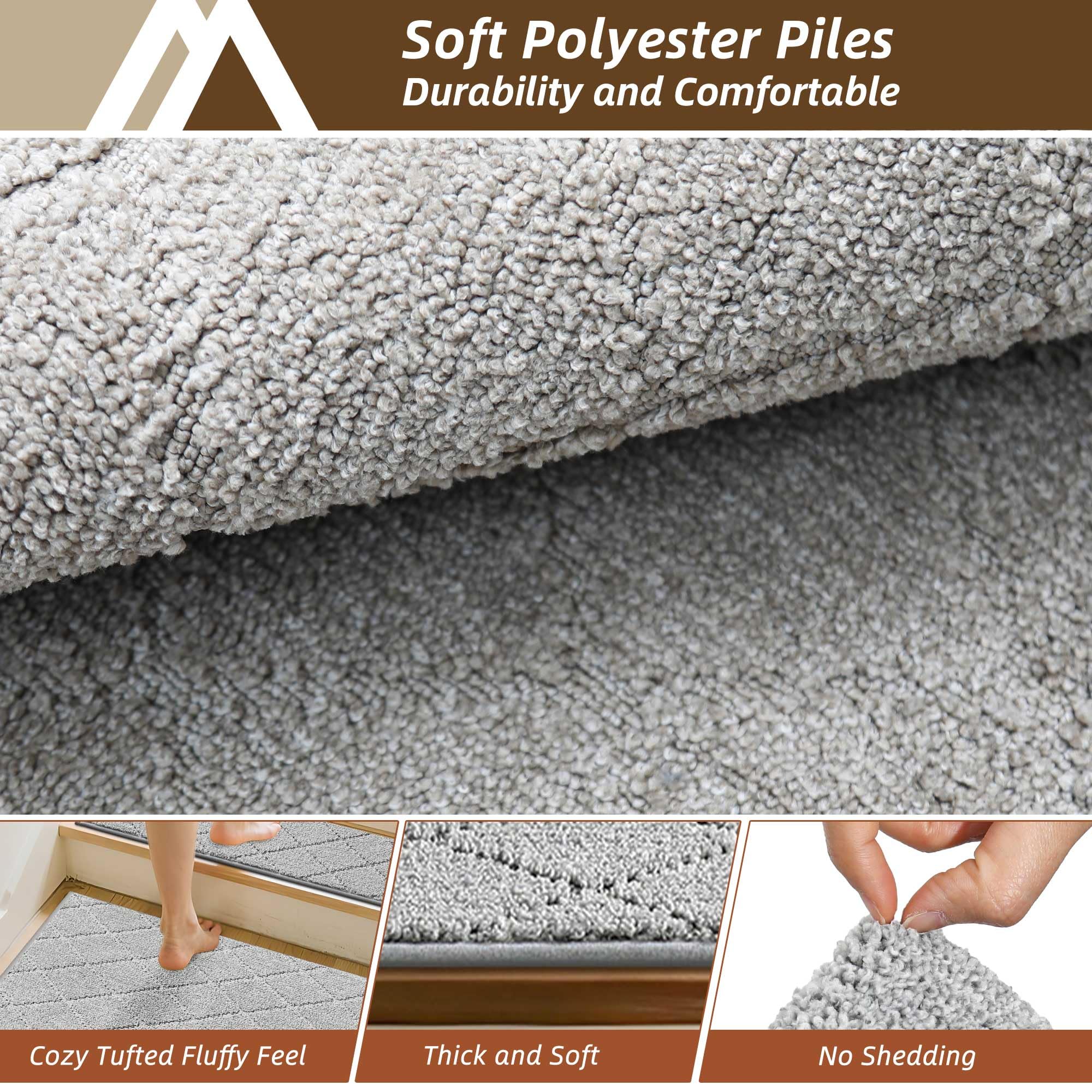 COSY HOMEER stair mat in a living room demonstrates versatile indoor placement.