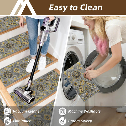 COSY HOMEER anti-slip strips keep stairs steady without sticky residue.