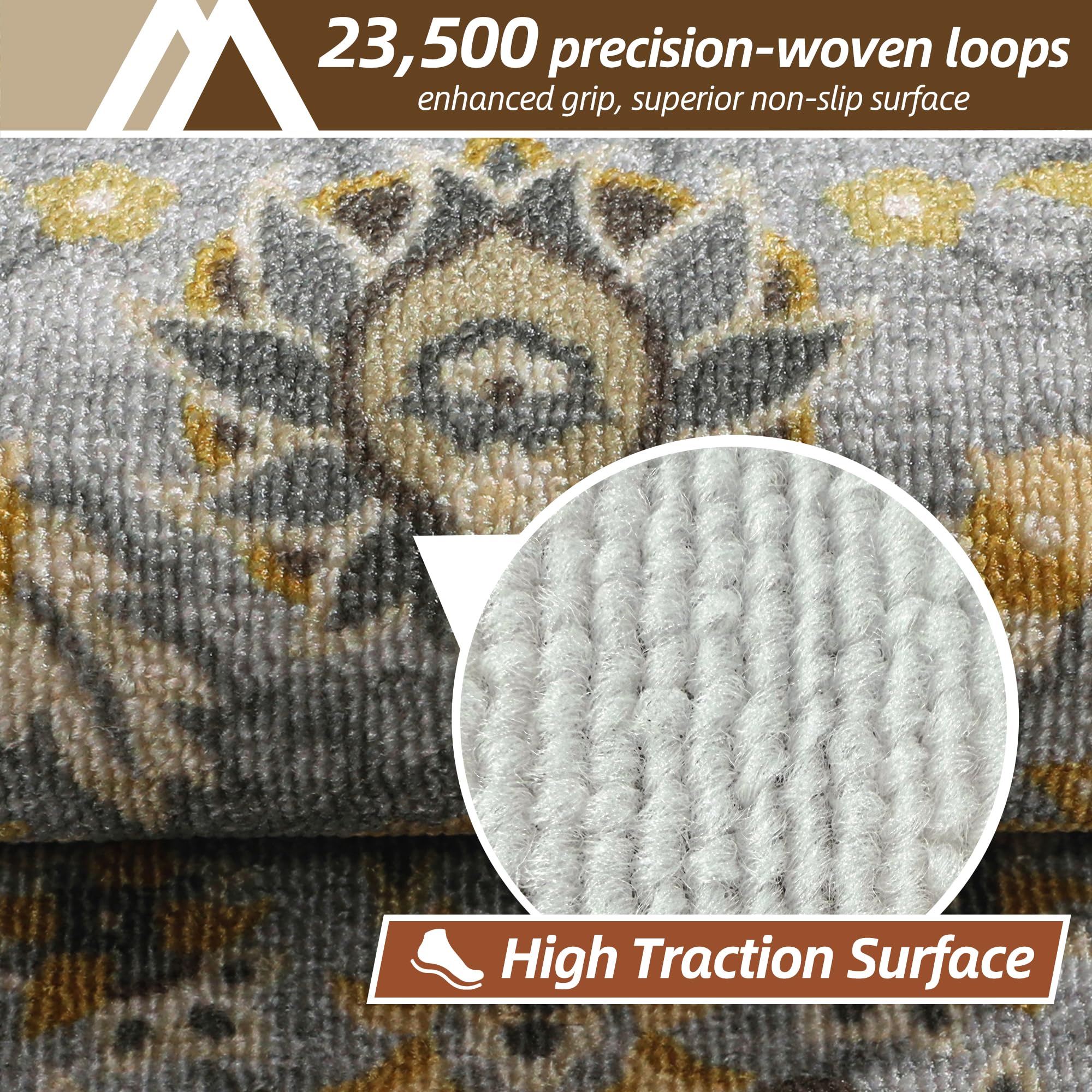 COSY HOMEER peel-and-stick treads install without glue for easy repositioning.