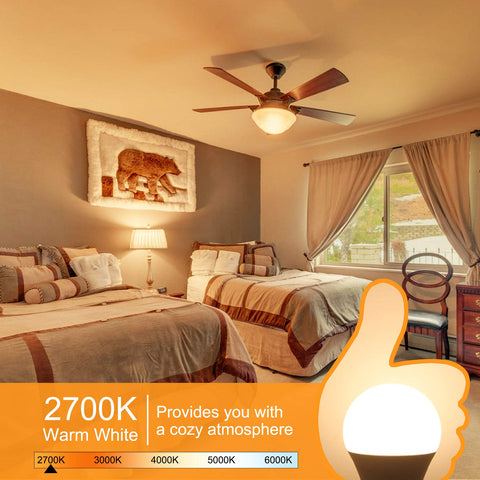 Cotanic 60W equivalent 6W LED saves energy with extended lifespan