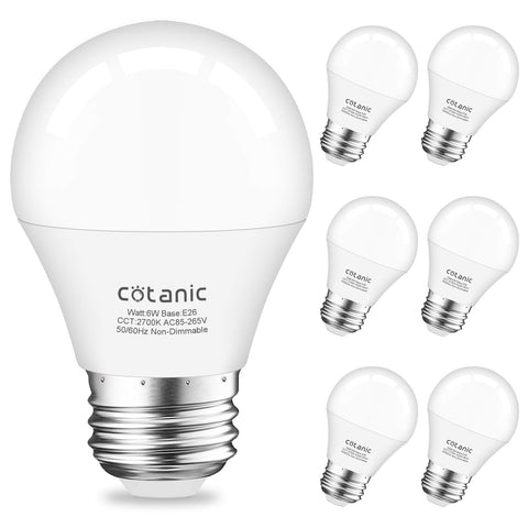 Cotanic ceiling fan lightbulb 2700K warm white for cozy evenings