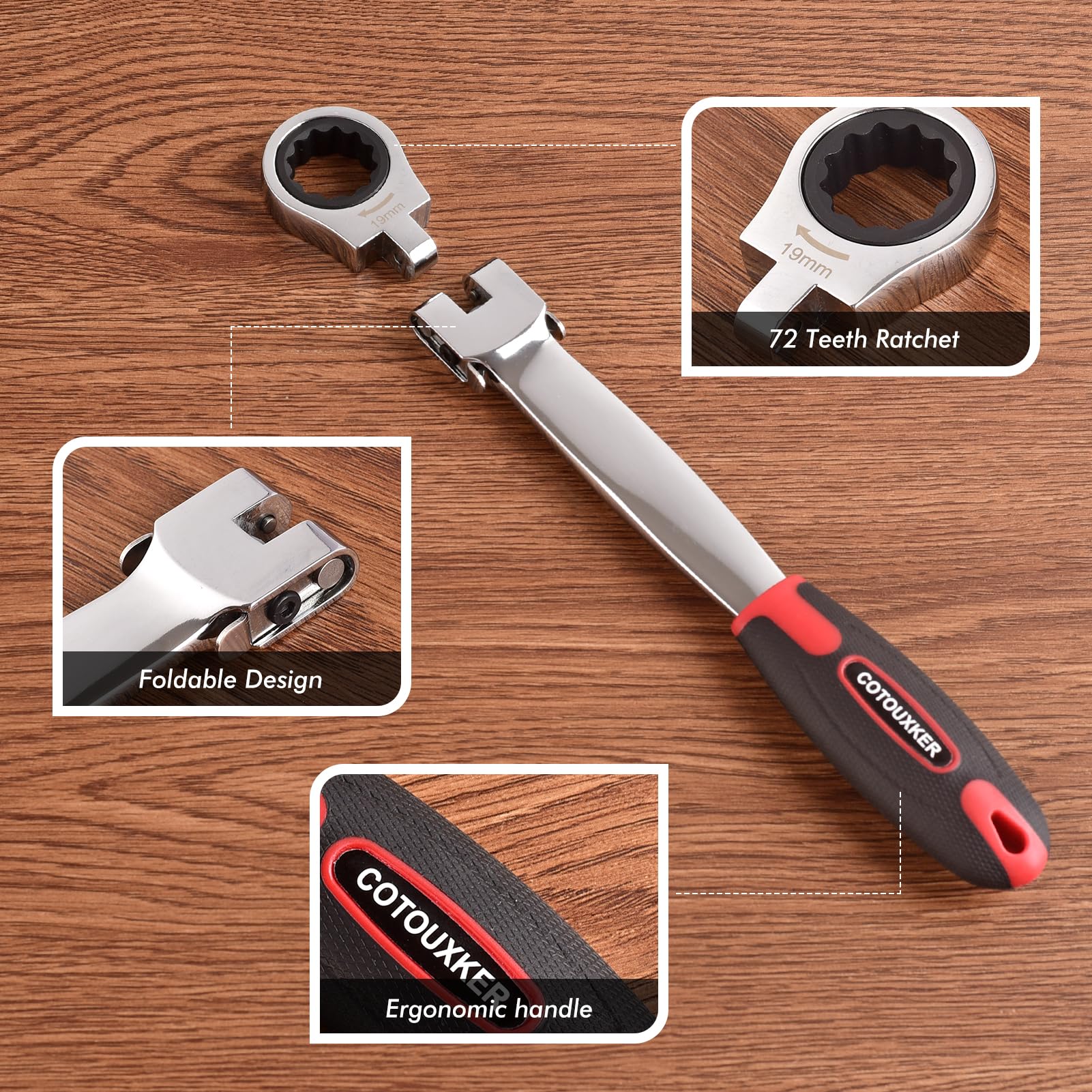 COTOUXKER chrome vanadium steel construction ensures long-lasting durability.