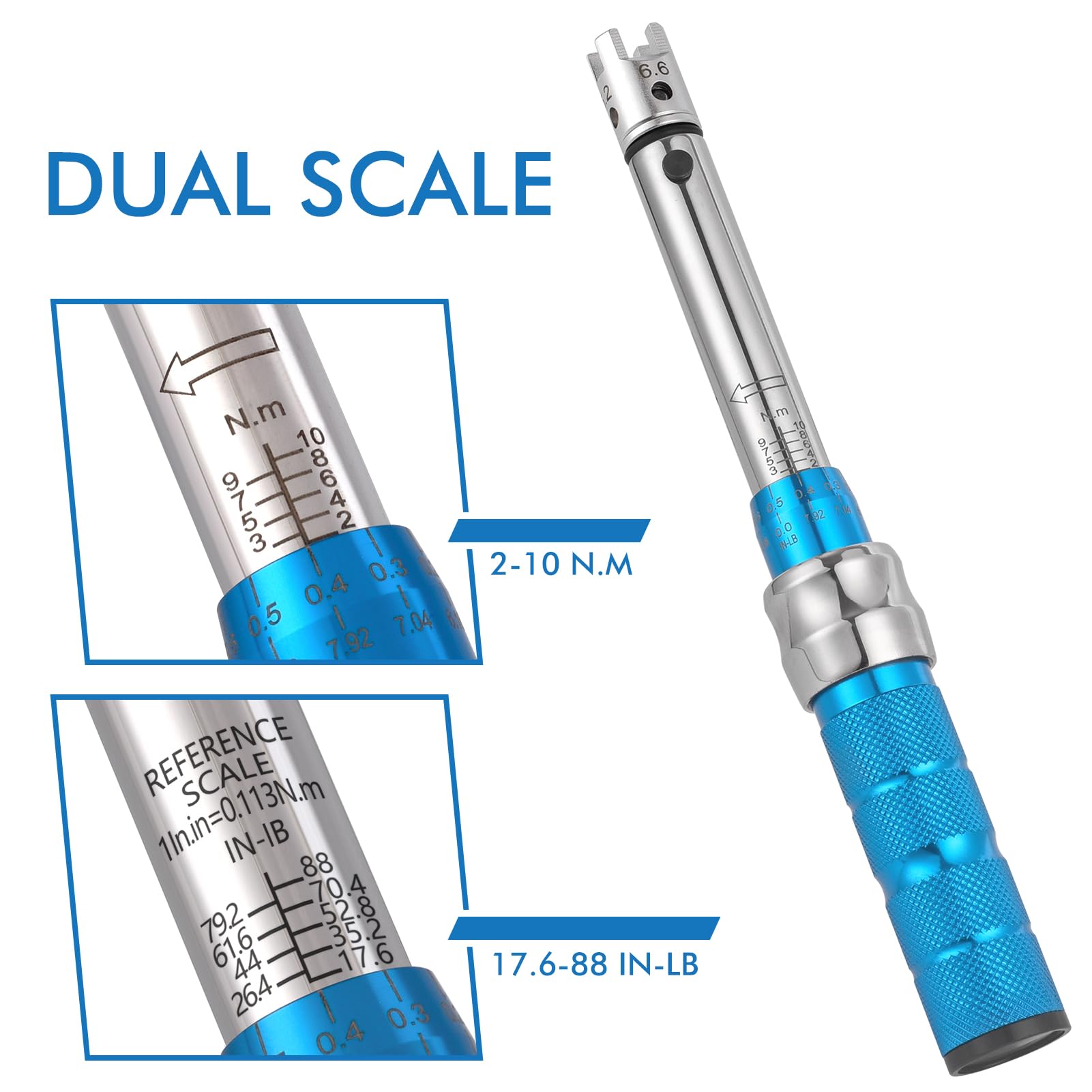 COTOUXKER torque wrench with click feedback ensures accurate stopping
