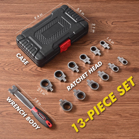 COTOUXKER twelve-piece metric heads cover 8–19 mm range.