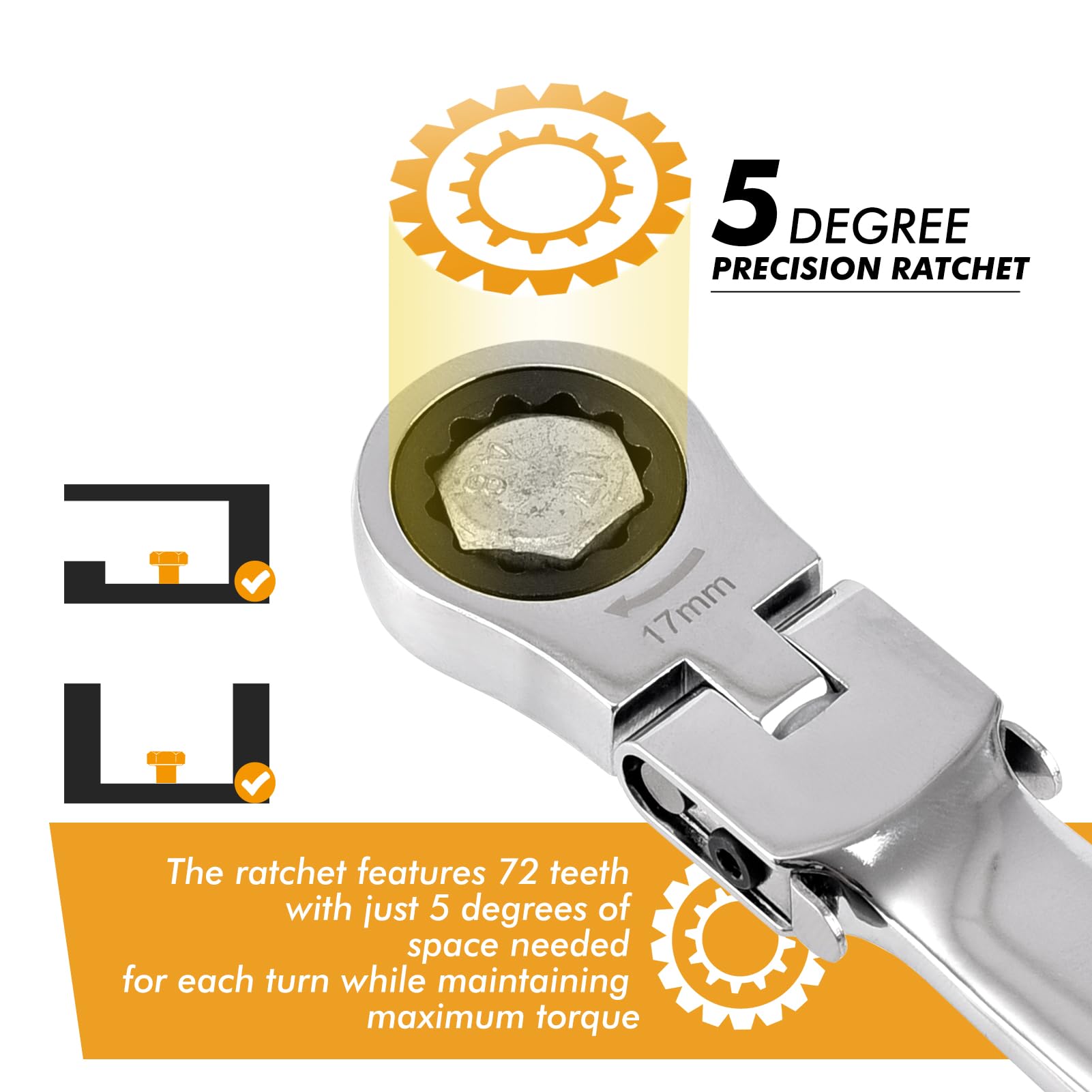 COTOUXKER wrench in action for automotive and home projects.