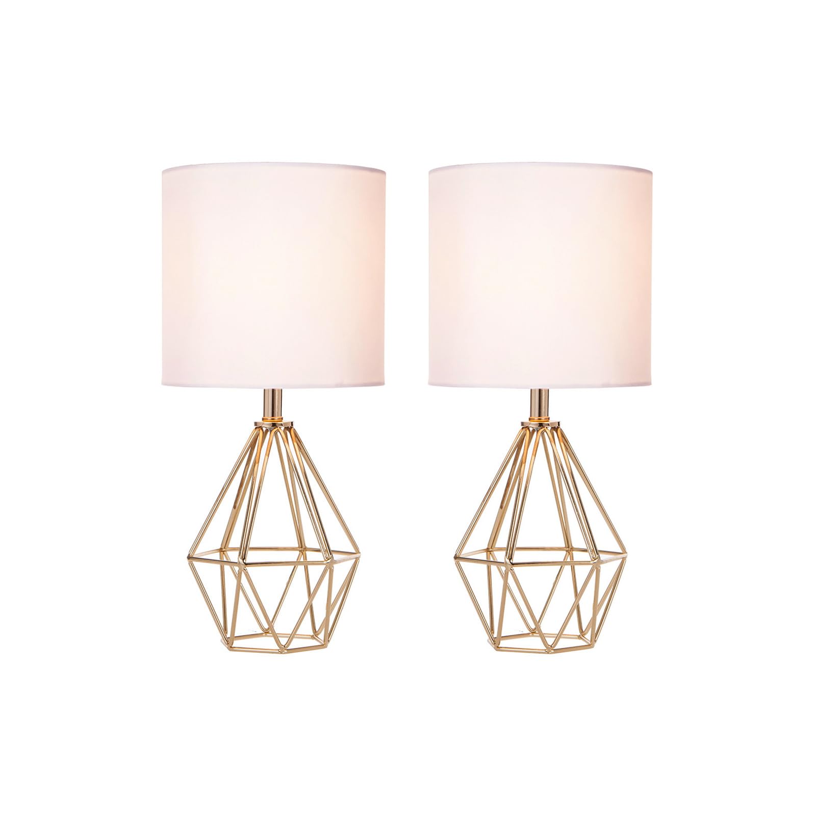 COTULIN gold small table lamp base detail showing compact footprint and style