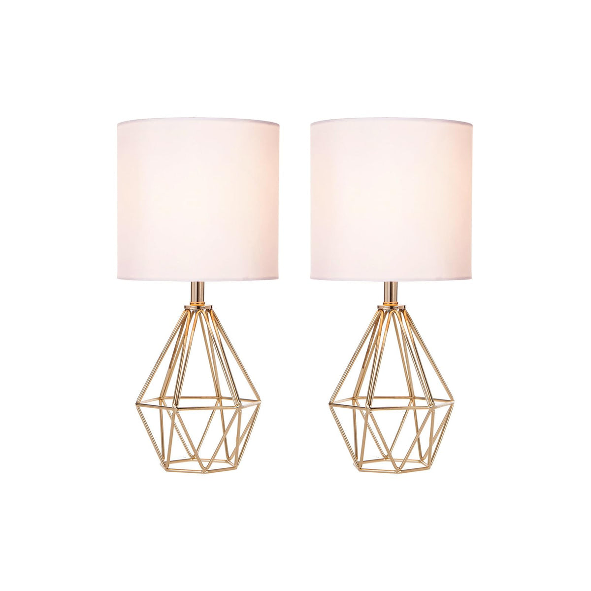 COTULIN gold small table lamp base detail showing compact footprint and style