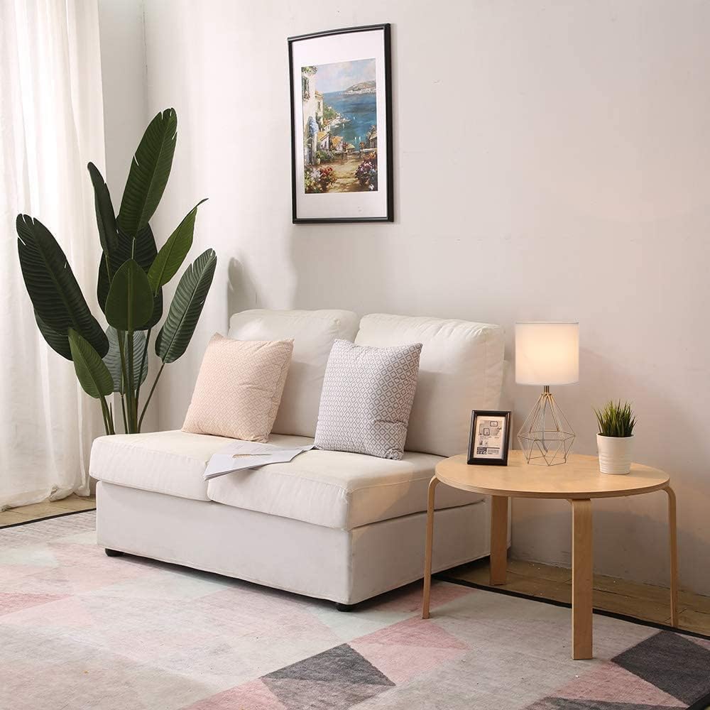 COTULIN gold small table lamp geometric base highlighting modern decor