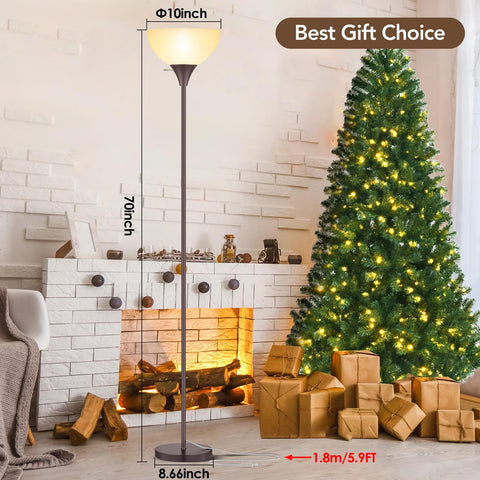 Coucrek floor lamp assembly is tool-free and quick