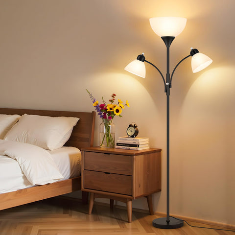 Coucrek lamp features tool-free, easy assembly.
