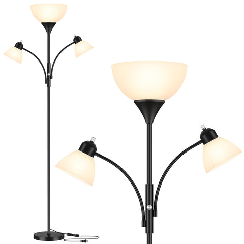 Coucrek floor lamp adds warm, modern decor to living spaces.
