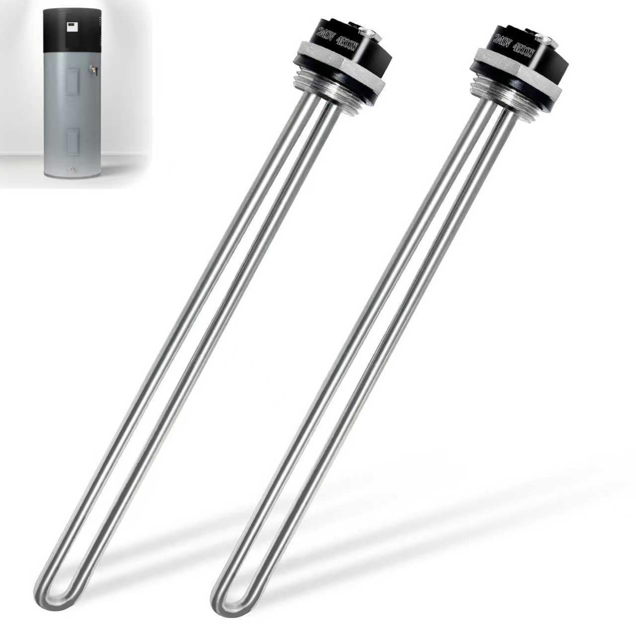 Couhidu 4500W water heater element with screw-in design for quick installation