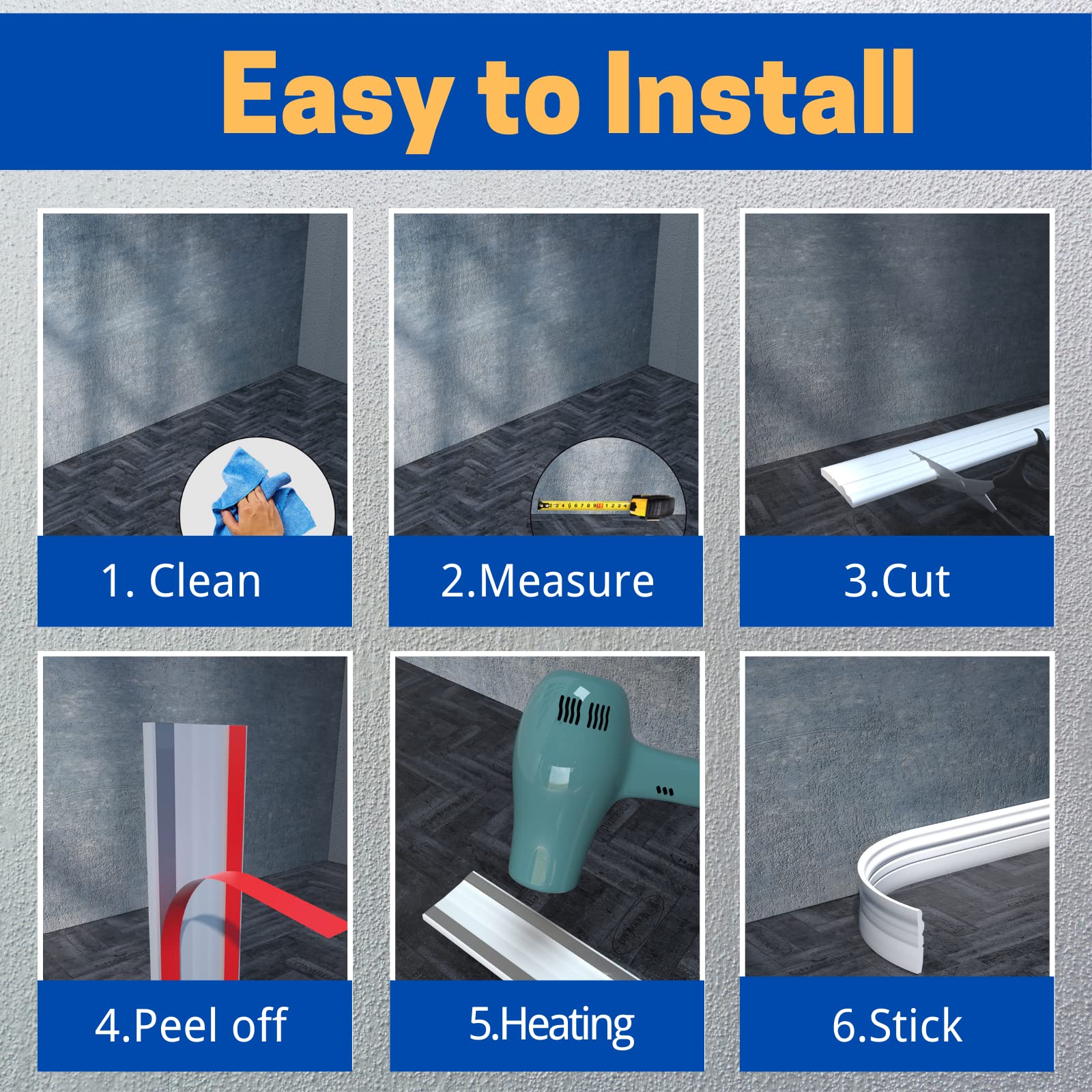 COUKIU nursery-friendly baseboard adds soft, safe decoration in children's spaces