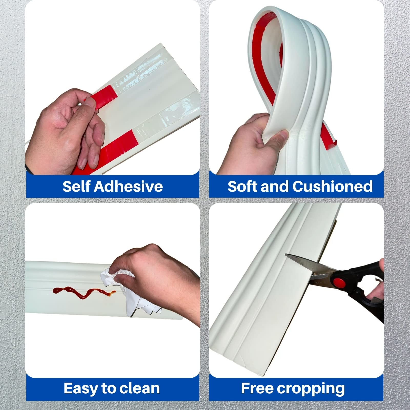 COUKIU NBR foam baseboard material offers durable flexibility and edge protection.