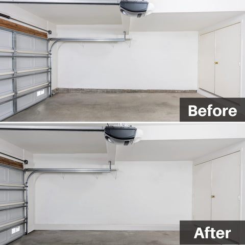 COUKIU toe-design baseboard hides imperfect floor edges for a clean finish.