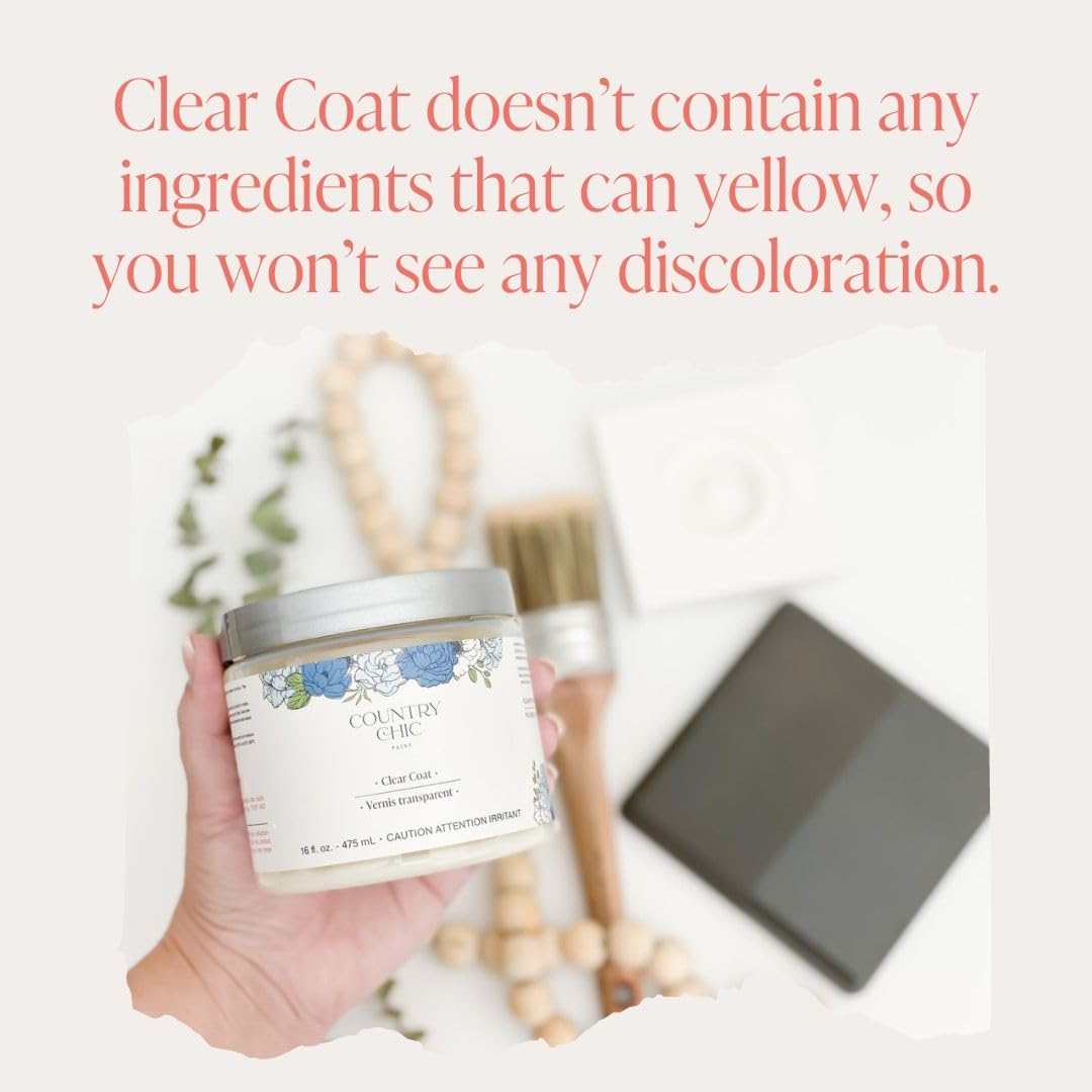 Country Chic Paint Clear Coat waterproof sealant for indoor and outdoor use.