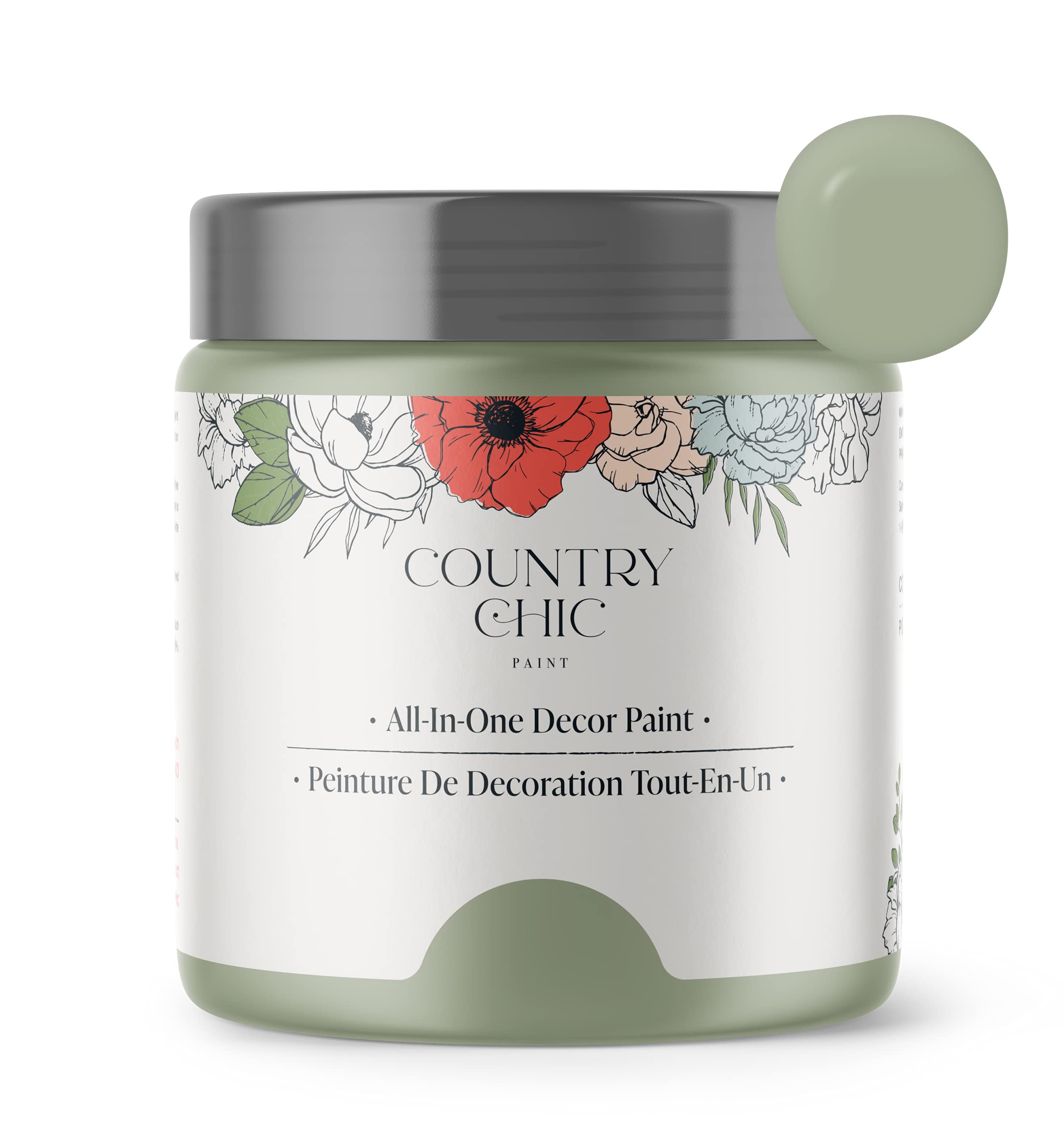 Country Chic Sage Advice paint can opening for easy color refresh