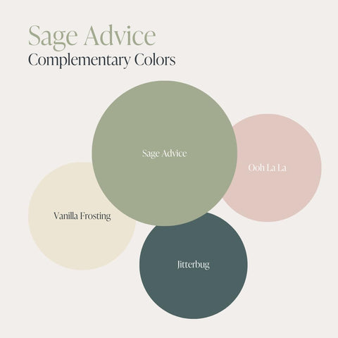 Country Chic Sage Advice paint-stir moment shows even consistency