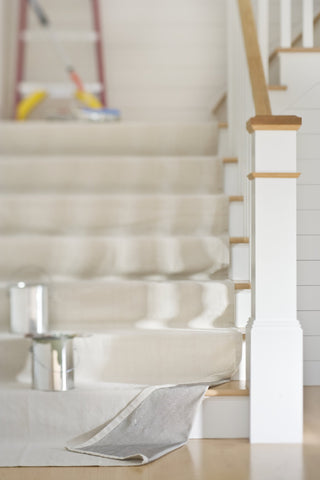 Drop cloth conforms to irregular surfaces, ensuring full coverage