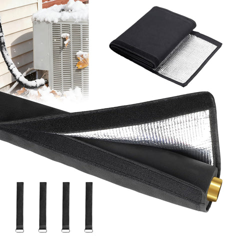 COVERTIFY 4-layer insulation cover for outdoor pipes, 72in x 10.2in, weather resistant