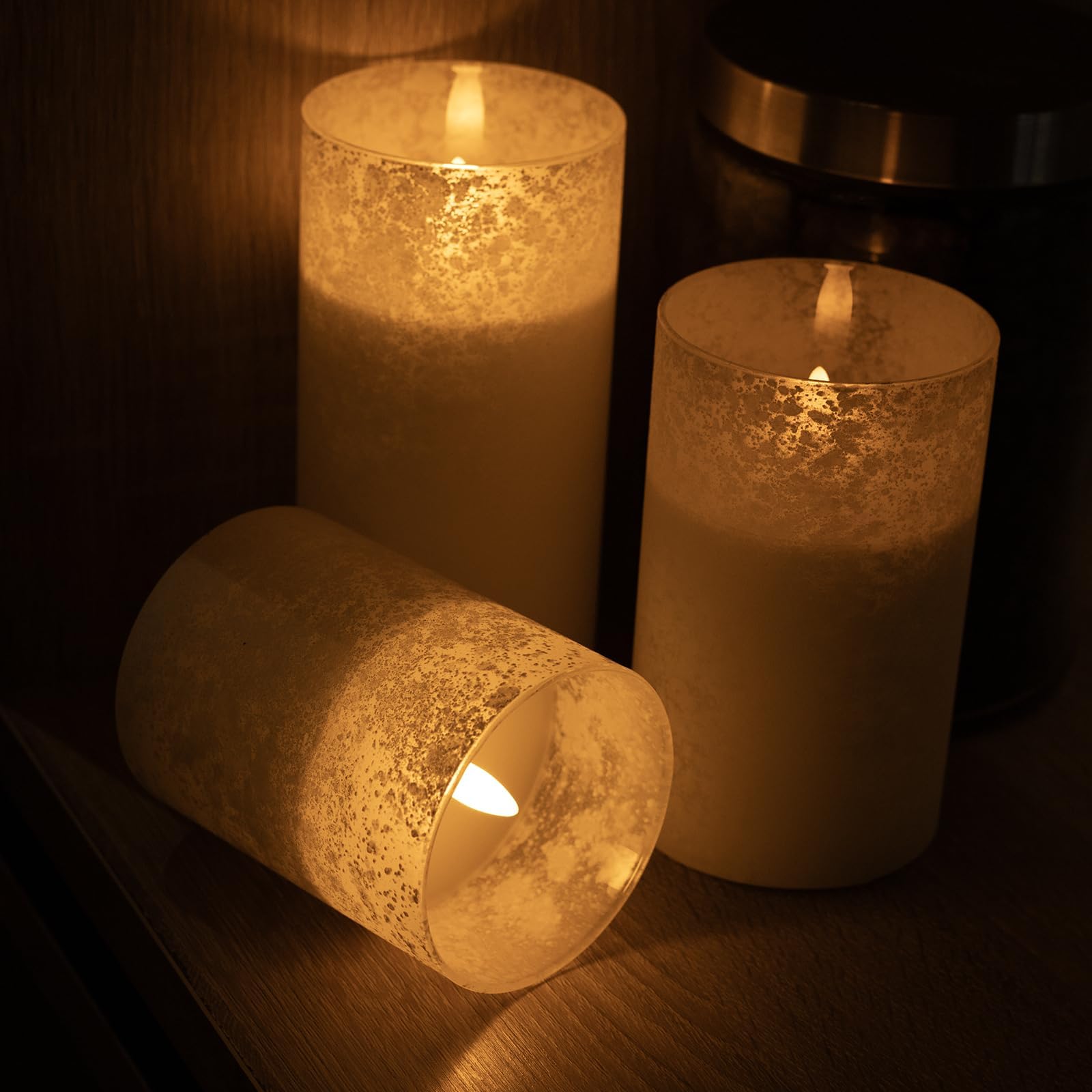 COVEGE remote-control timer usage for flameless candles across the room