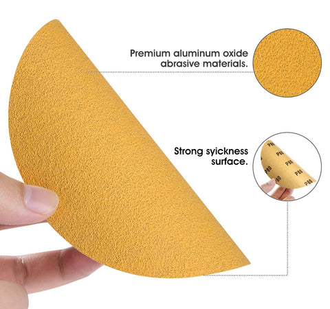 CowboyBOB disc with strong adhesive backing enhances sander grip and reduces slips.
