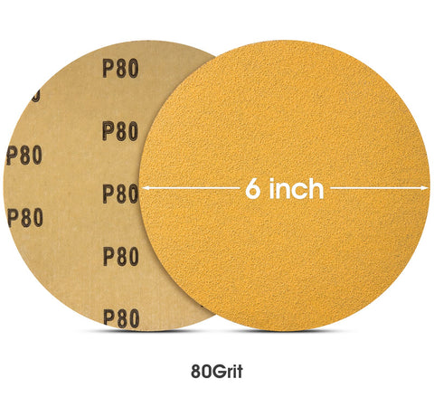 CowboyBOB 6-inch discs are durable aluminum oxide for longer sanding life.