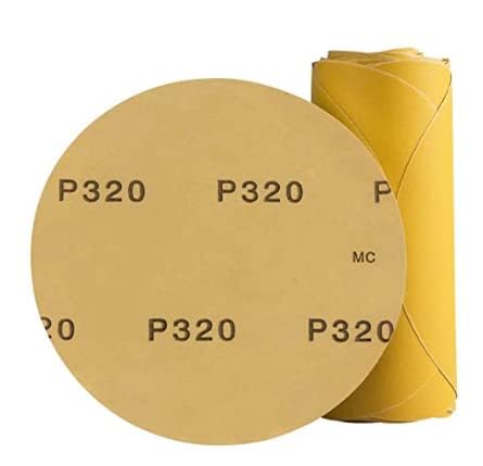 CowboyBOB PSA 6in sanding disc 320 grit for durable wood and metal finishing