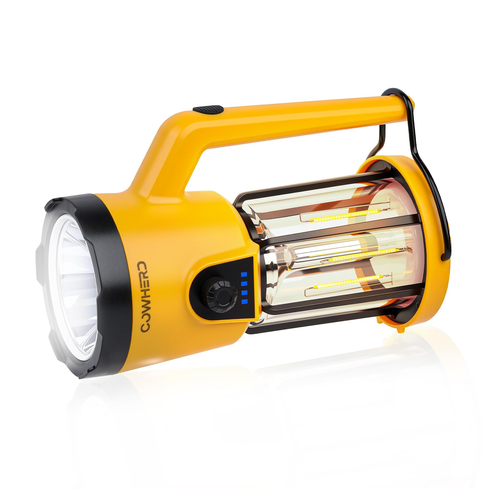 COWHERD 2-in-1 lantern and flashlight in use for versatile home and outdoor lighting