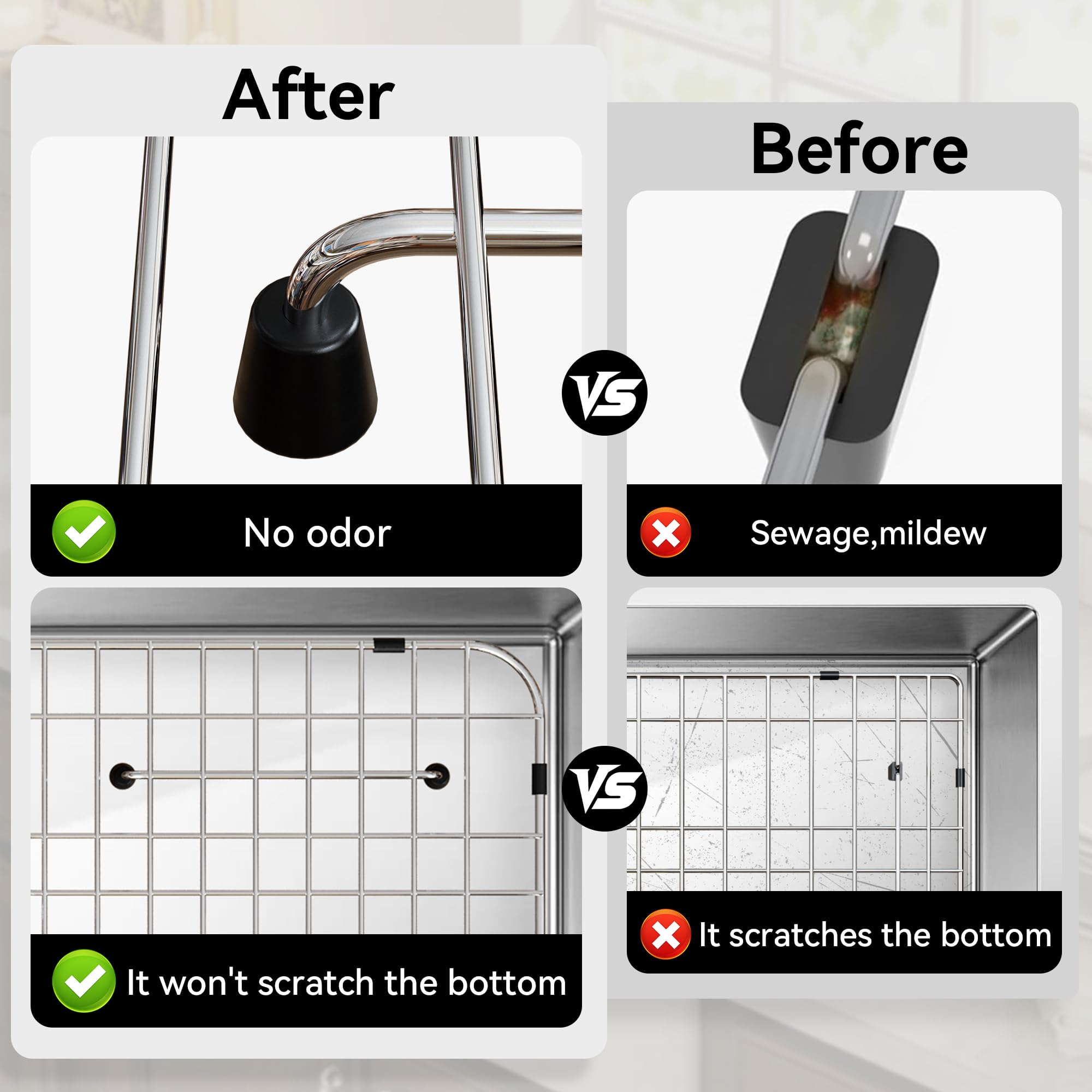Cowherding grid features 16 non-slip silicone pads to stay put.