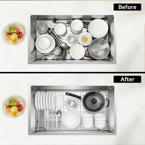 Cowherding grid’s well-spaced gaps prevent small items from slipping through.