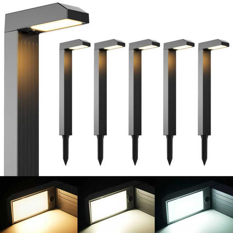 COXSENI solar pathway light in warm mode brightens walkways safely.