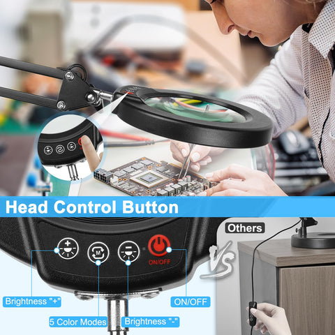 Coyeth device offering five color modes and stepless dimming for comfortable viewing