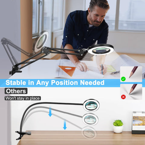 Coyeth 72 LED desk lamp provides bright, long-lasting illumination