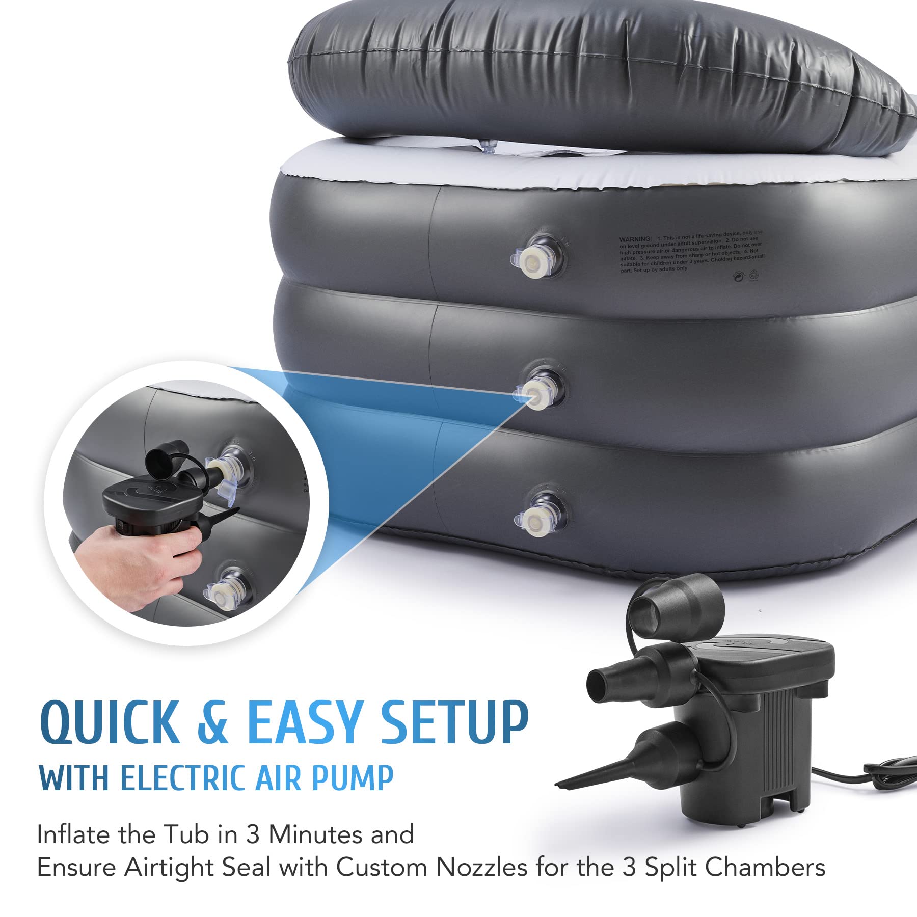 CO-Z waterproof PVC construction ensures durable, safe use.