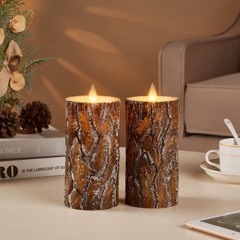 CozierGlow Pine candles create safe, ambient glow without open flames