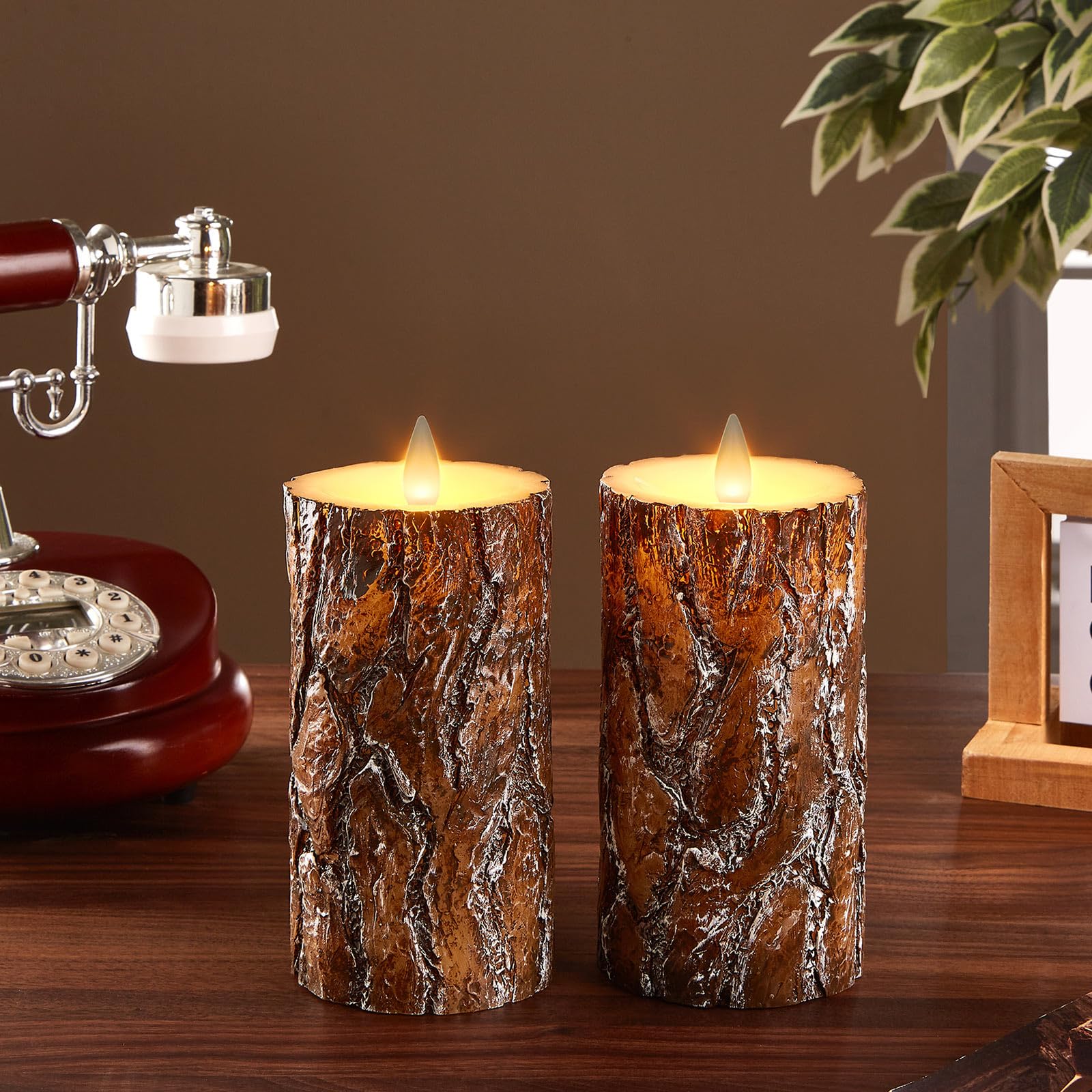 CozierGlow Pine real wax look adds authentic warmth to any room