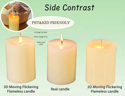 CozierGlow Pine candles with timer options to save energy