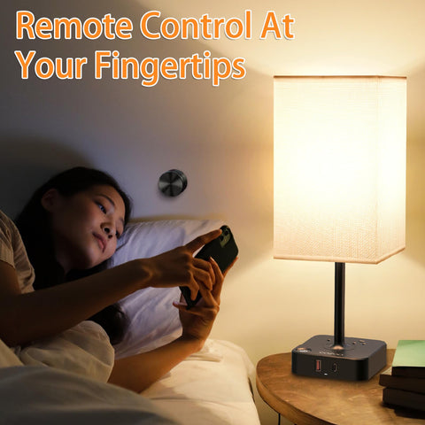 COZOO bedside lamp touch switch for quick manual control at the base
