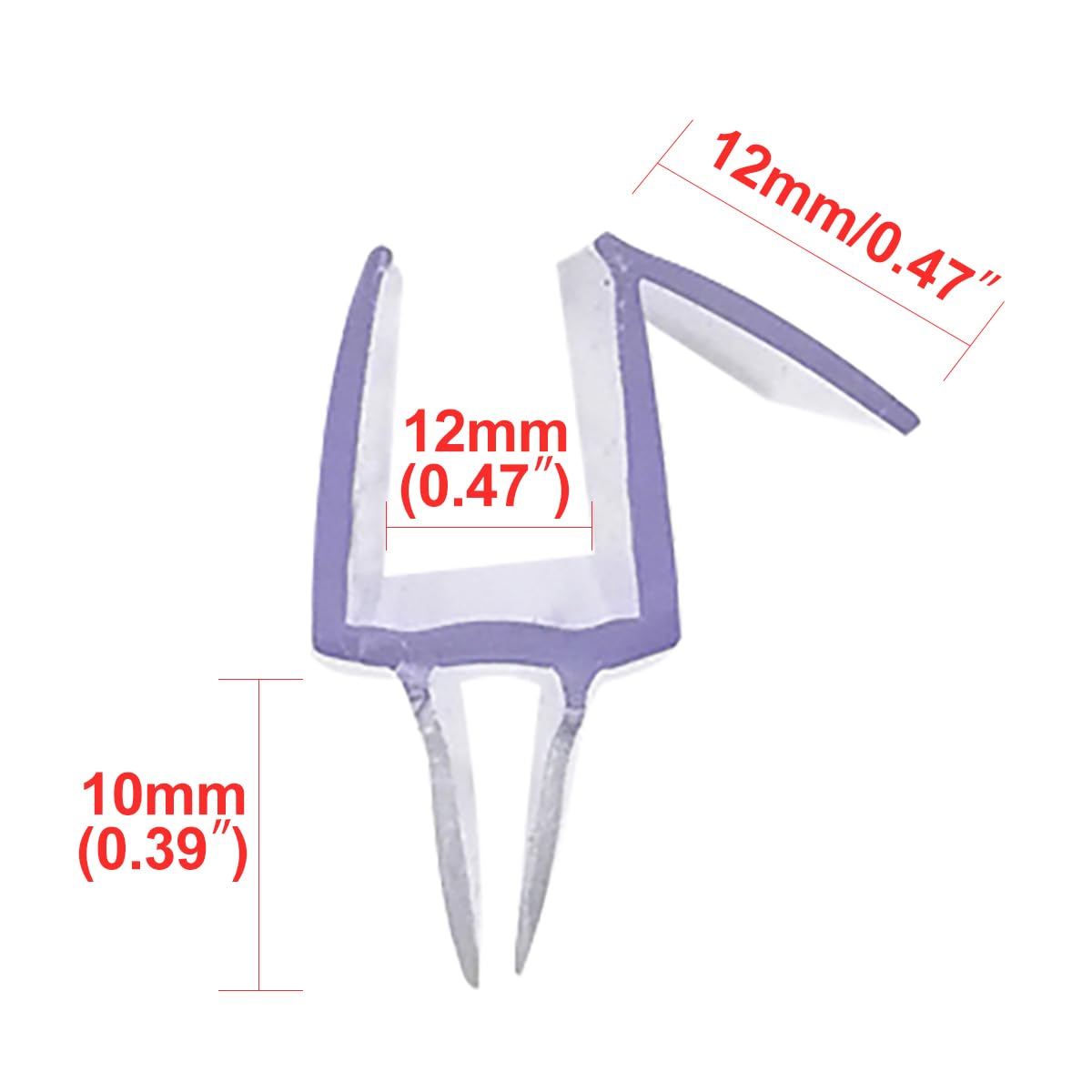 Cozylkx clear seal strip for glass door provides tool-free fit