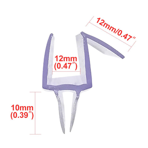 Cozylkx clear seal strip for glass door provides tool-free fit