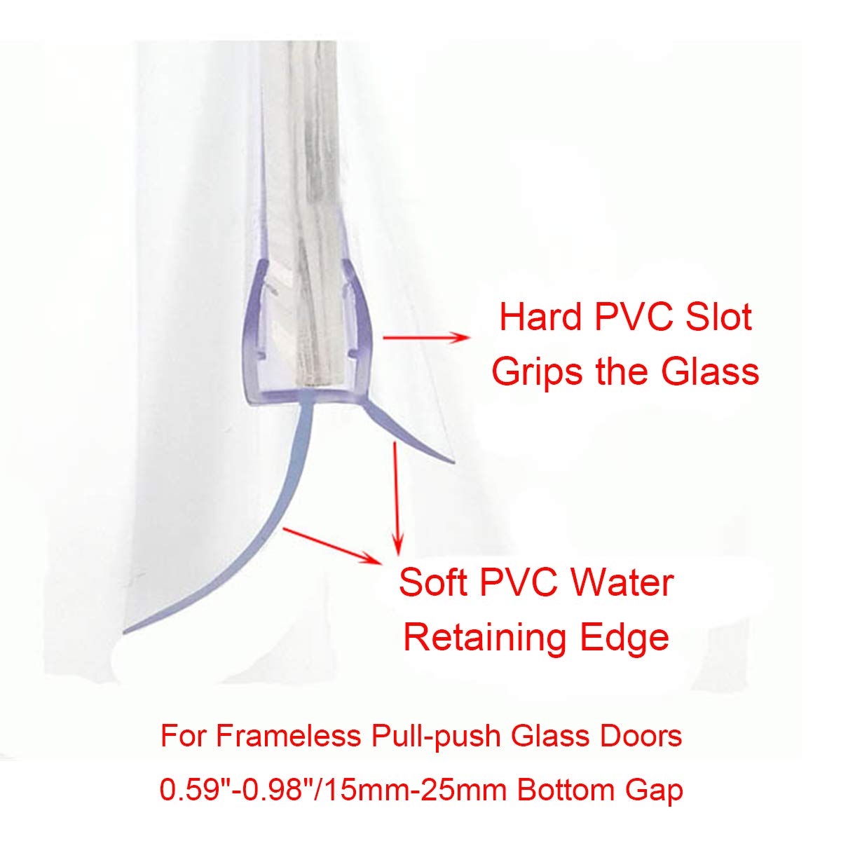 Cozylkx durable PVC seal material for shower edge protection