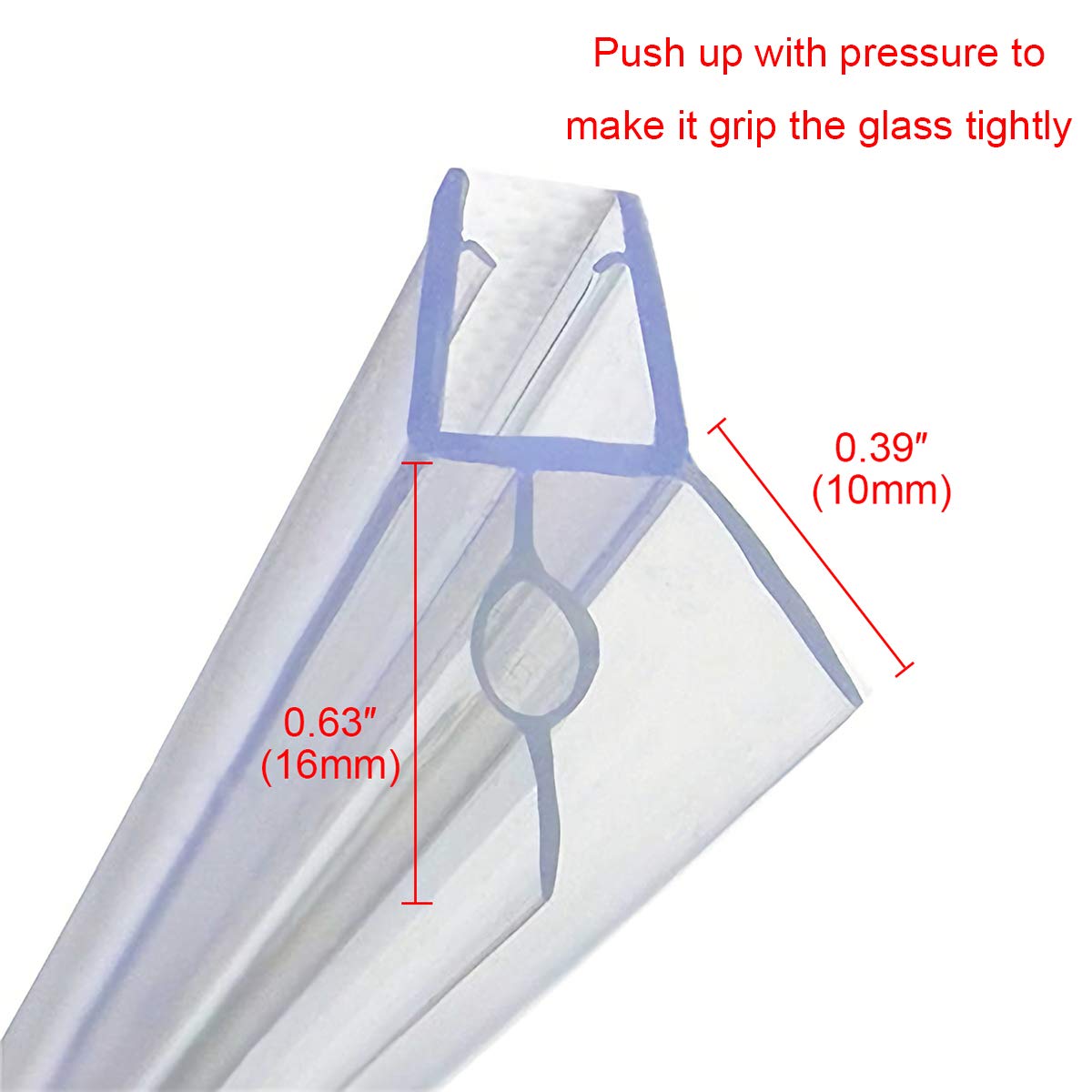 Cozylkx soft PVC fins bend to seal gaps along the door