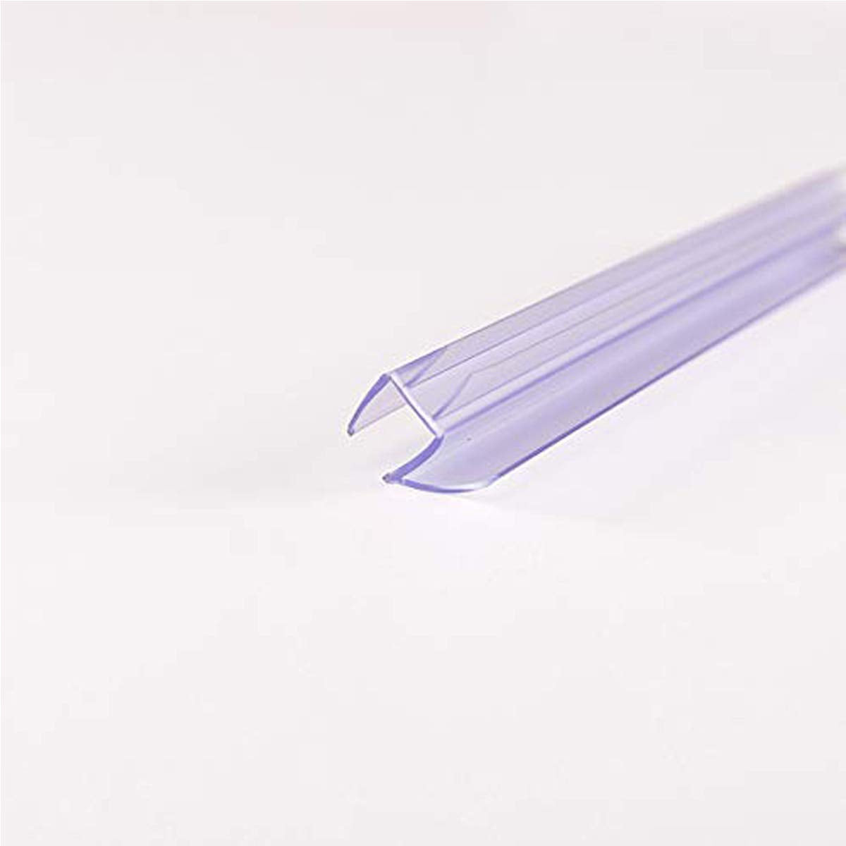 Cozylkx soft vinyl edge forms a reliable water barrier on glass doors.