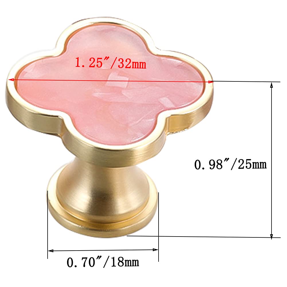 CPELLESSE pink clover cabinet pull updates furniture with modern style