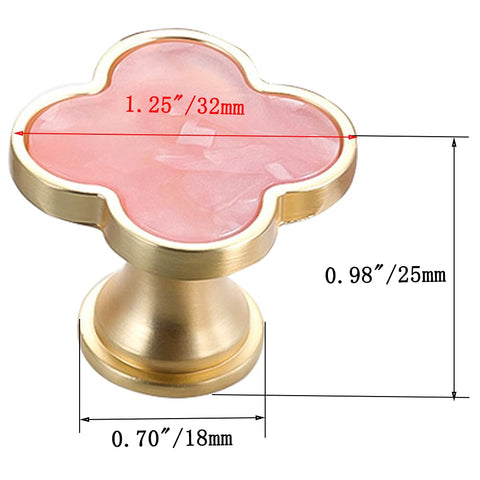 CPELLESSE pink clover cabinet pull updates furniture with modern style